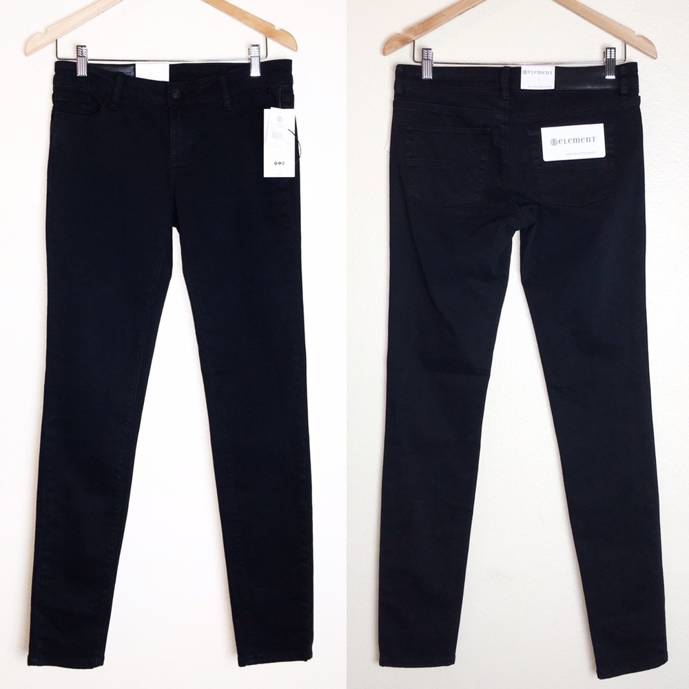 Element HIGH WAISTED Black Skinny Jeans